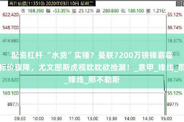 配资杠杆 “水货”实锤？曼联7200万镑锋霸霍伊伦德标价骤降，尤文图斯虎视眈眈欲捡漏！_意甲_锋线_那不勒斯