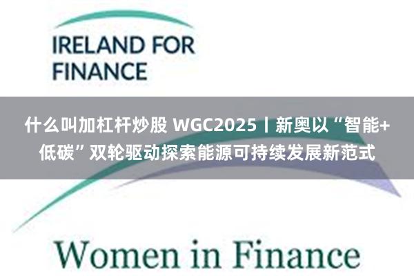 什么叫加杠杆炒股 WGC2025丨新奥以“智能+低碳”双轮驱动探索能源可持续发展新范式