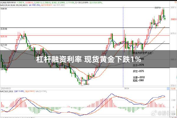 杠杆融资利率 现货黄金下跌1%